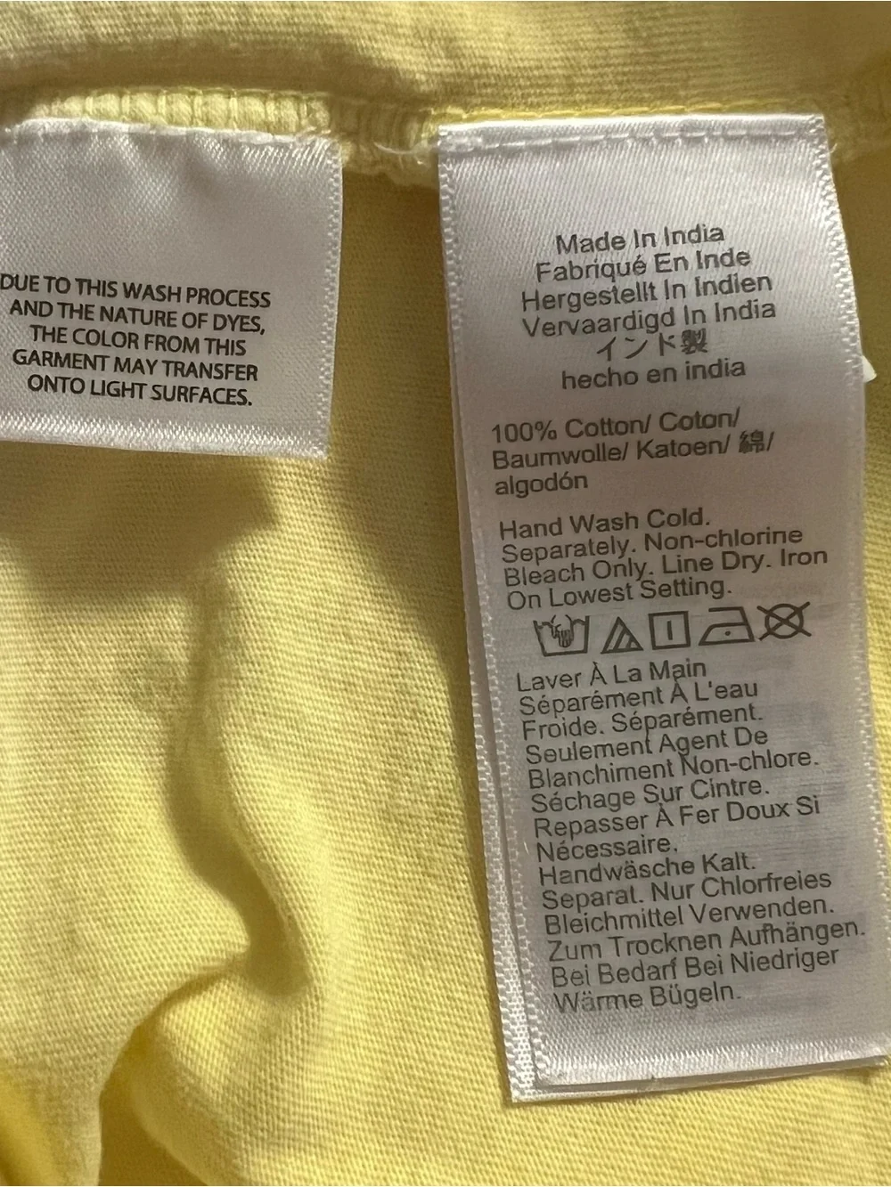 J.Crew Collector Tee Womens M Yellow Ombre Dip Dye Crew Neck T-Shirt